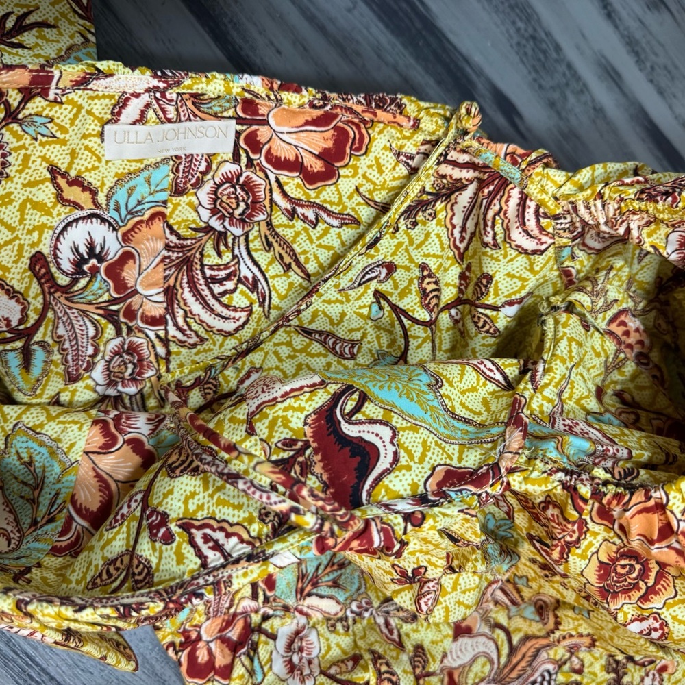 Ulla Johnson Lila Off the shoulder Multicolor Floral Patterned Dress - Picture 13 of 15